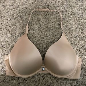 NWOT Nude 34C Plunge Halter Victoria Secret Bra